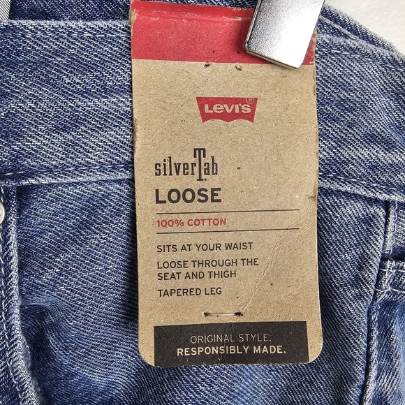 Levi's Silvertab Loose Men's Jeans - Medium Wash NWT - Picture 13 of 16
